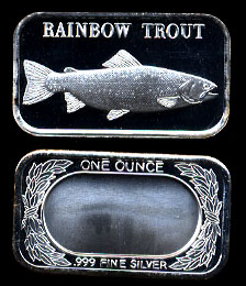 ST-221 Rainbow Trout Silver Artbar