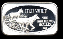 USSC-57 The Red Wolf Silver Artbar