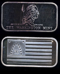 WM-33 Bennington Flag Silver Art bar