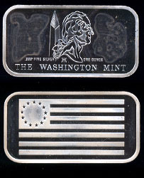 WM-37 Betsy Ross Flag Silver artbar