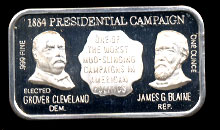 CEM-33 1884 Campaign Silver Artbar