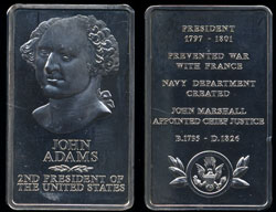 John Adams 5000 grain Sterling Silver Artbar