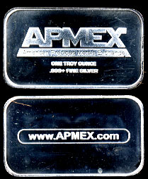 APMEX-1 ounce Silver Bar