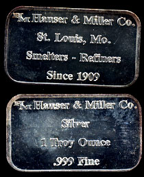 HM-2 Hauser-Miller Co Silver Artbar