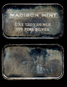 MAD-228V (1981) Madison Mint Silver Artbar