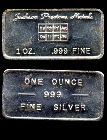 PM-4V (1980) Jackson Precious Metals Silver Artbar