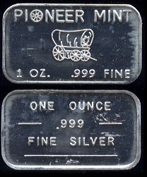 Pioneer Mint Silver Art Bar