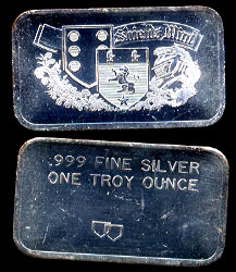 SHM-1 (1982) Shields Mint Silver Artbar
