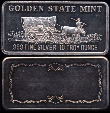 Golden State Mint .999 Fine Silver 10 Troy Ounces