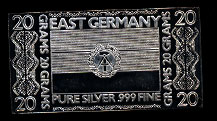 TSM-19V East Germany 20 Grams Ingot