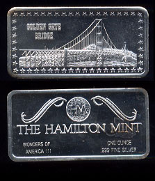 HAM-12  Golden Gate Bridge Silver Artbar