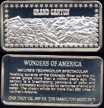 HAM-385 Grand Canyon 1 oz Silver Artbar