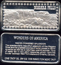 HAM-390 Niagara Falls 1 oz Silver Artbar