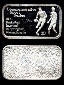 EL-8 1891 Basketball Invented Silver Bar