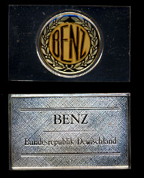 Benz Enameled Sterling Silver Art Bar