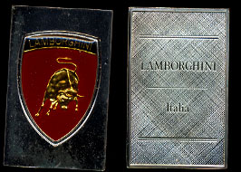 Lamborghini Enameled Sterling Silver Art Bar
