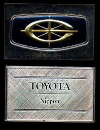 Toyota Enameled Sterling Silver Art Bar