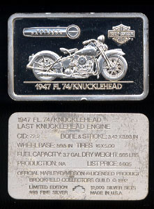Harley-15 1947 FL74 / Knucklehead silver bar