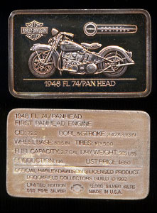 Harley-17 1948 FL74 / Panhead silver bar