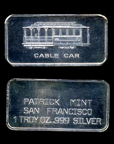 PAT-8 (1973) Cable Car Silver artbar
