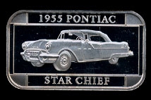 ST-104 1955 Pontiac Star Chief Silver Artbar