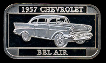 ST-107 1957 Chevrolet Bel Air Silver Artbar