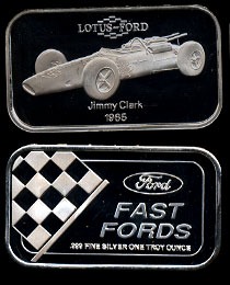 ST-194 1965 Lotus Ford Jimmy Clark Silver Art Bar