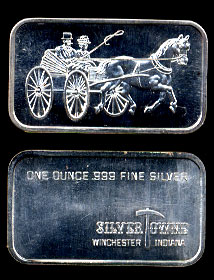 ST-1 (1973) Horse and Buggy Silver Bar