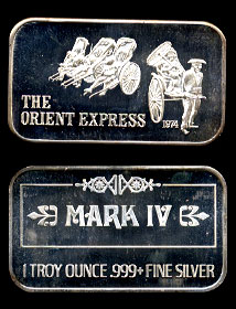 USSC-130 (1974) The Orient Express Silver Bar