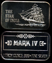 USSC-131 The Star of India Silver Artbar