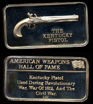 LIN-41 The Kentucky Pistol Sterling Silver Artbar
