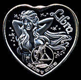 Libra Silver Art Heart