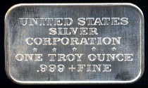 Typical Reverse of USSC Zodiac Silver Bars